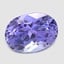 9.1x6.6mm  Bi-Color  Oval   Tanzanite