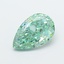 1.08 Ct. Fancy Vivid  Green Pear Lab Grown Diamond