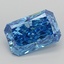 3.01 Ct. Fancy Vivid  Blue Radiant Lab Grown Diamond