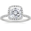 18K White Gold Waverly Halo Diamond Ring (1/2 ct. tw.), smalltop view