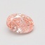0.59 Ct. Fancy Vivid Pink Oval Lab Grown Diamond