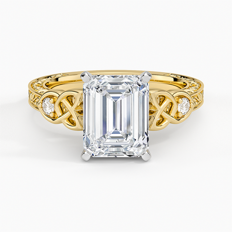 18K Yellow Gold Aberdeen Celtic Diamond Ring