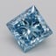 2.05 Ct. Fancy Vivid Blue Princess Lab Grown Diamond