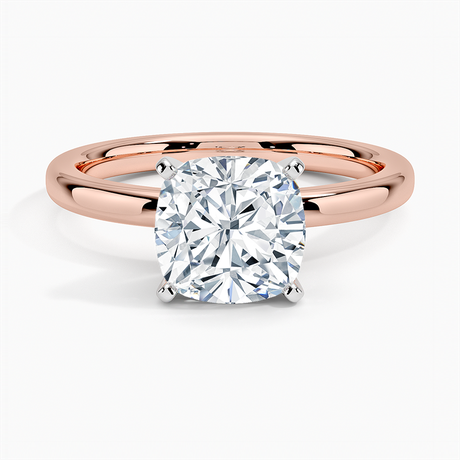14K Rose Gold Comfort Fit 2mm Solitaire Ring