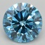 3.09 Ct. Fancy Vivid Blue Round Lab Grown Diamond