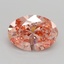 1.52 Ct. Fancy Vivid Pink Oval Lab Grown Diamond