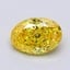 1.21 Ct. Fancy Vivid Yellow Oval Lab Grown Diamond