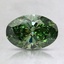 0.93 Ct. Fancy Vivid Pacific Green Oval Lab Grown Diamond