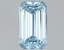 1.00 Ct. Fancy Intense Blue Emerald Lab Grown Diamond