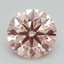 2.17 Ct. Fancy Intense Pink Round Lab Grown Diamond