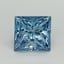 1.69 Ct. Fancy Vivid Blue Princess Lab Grown Diamond