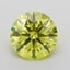 1.02 Ct. Fancy Vivid  Yellow Round Lab Grown Diamond