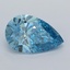 1.51 Ct. Fancy Vivid  Blue Pear Lab Grown Diamond