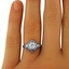 The Arabella Ring, smalltop view on a hand