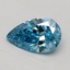 0.51 Ct. Fancy Vivid Blue Pear Lab Grown Diamond