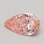 0.50 Ct. Fancy Intense Pink Pear Lab Grown Diamond