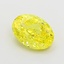 1.09 Ct. Fancy Vivid  Yellow Oval Lab Grown Diamond