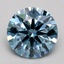 1.54 Ct. Fancy Intense Blue Round Lab Grown Diamond