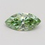 0.73 Ct. Fancy Vivid Green Marquise Lab Grown Diamond