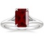 18K White Gold Reverie Solitaire Ring, smalltop view
