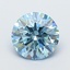 2.07 Ct. Fancy Vivid  Blue Round Lab Grown Diamond