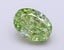 1.51 Ct. Fancy Vivid Green Oval Lab Grown Diamond