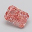 1.58 Ct. Fancy Vivid  Pink Radiant Lab Grown Diamond
