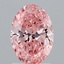 1.59 Ct. Fancy Vivid Pink Oval Lab Grown Diamond