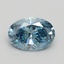 0.70 Ct. Fancy Vivid Blue Oval Lab Grown Diamond