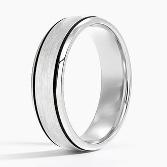 Everett 6mm Wedding Ring in 18K White Gold