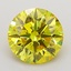 1.68 Ct. Fancy Vivid  Yellow Round Lab Grown Diamond