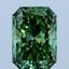 1.51 Ct. Fancy Vivid Green Radiant Lab Grown Diamond