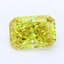 7.27 Ct. Fancy Vivid Yellow Radiant Lab Grown Diamond