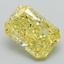 3.41 Ct. Fancy Vivid Yellow Radiant Lab Grown Diamond