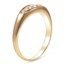 The Basina Ring, smalltop view on a hand