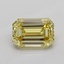 1.04 Ct. Fancy Yellow Emerald Lab Grown Diamond
