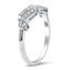 The Charla Ring, smalltop view on a hand