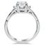 Half Moon Diamond Accent Ring, smallside view