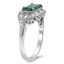 The Lynetta Ring, smalltop view on a hand