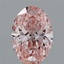 1.68 Ct. Fancy Intense Pink Oval Lab Grown Diamond
