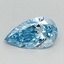 1.00 Ct. Fancy Vivid Blue Pear Lab Grown Diamond