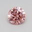 0.35 Ct. Fancy Vivid Pink Round Lab Grown Diamond