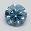 2.50 Ct. Fancy Vivid Blue Round Lab Grown Diamond