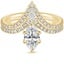 18K Yellow Gold Nouveau Diamond Bridal Set