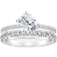 18K White Gold Pisa Diamond Ring with Luxe Sienna Diamond Ring (5/8 ct. tw.)
