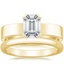 18K Yellow Gold Parker Ring with 2.5mm Comfort Fit Wedding Ring