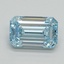 1.14 Ct. Fancy Intense Blue Emerald Lab Grown Diamond