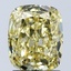 2.05 Ct. Fancy Intense Yellow Cushion Lab Grown Diamond