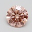 2.10 Ct. Fancy Intense Pink Round Lab Grown Diamond