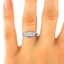The Lela Ring, smalltop view on a hand